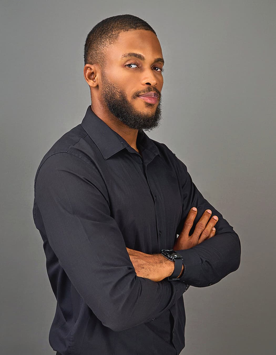 Portrait placeholder for John Okoye, bass at 10ctave